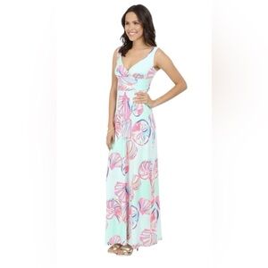 Lilly Pulitzer Sloane Maxi Dress Minty Fresh On The Rocks